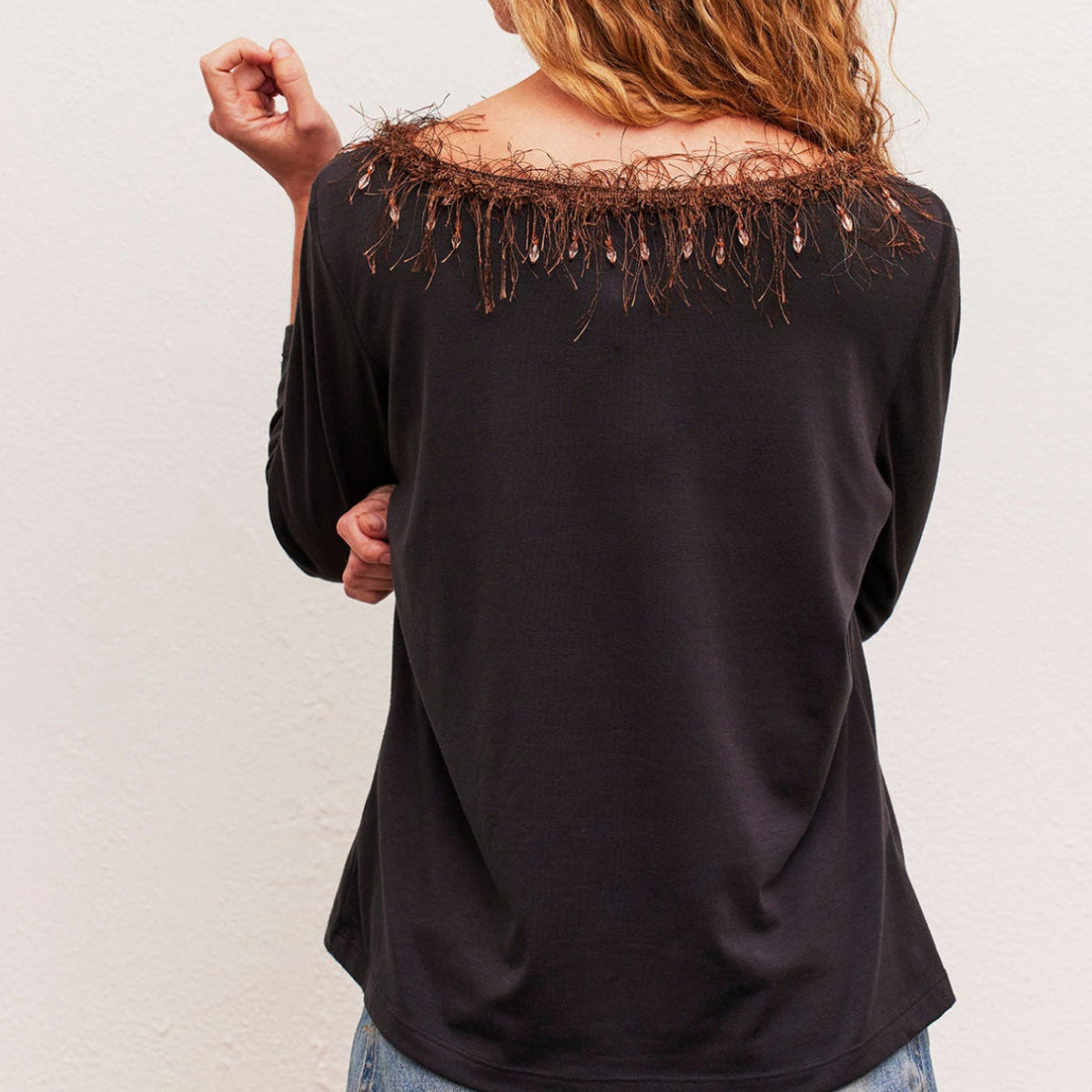 VINTAGE LONG SLEEVE BLOUSE | SIZE LARGE