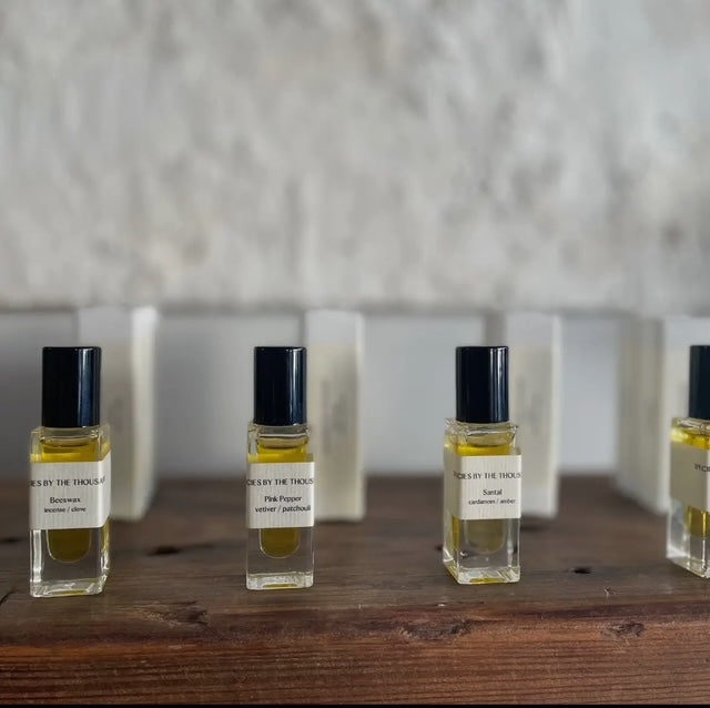 SANDALWOOD, CEDAR + MYRRH PERFUME OIL