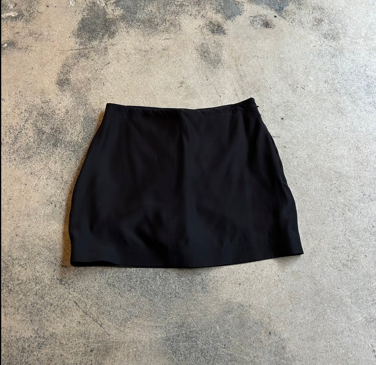 Gauge 81 Black Mini Silk Skirt