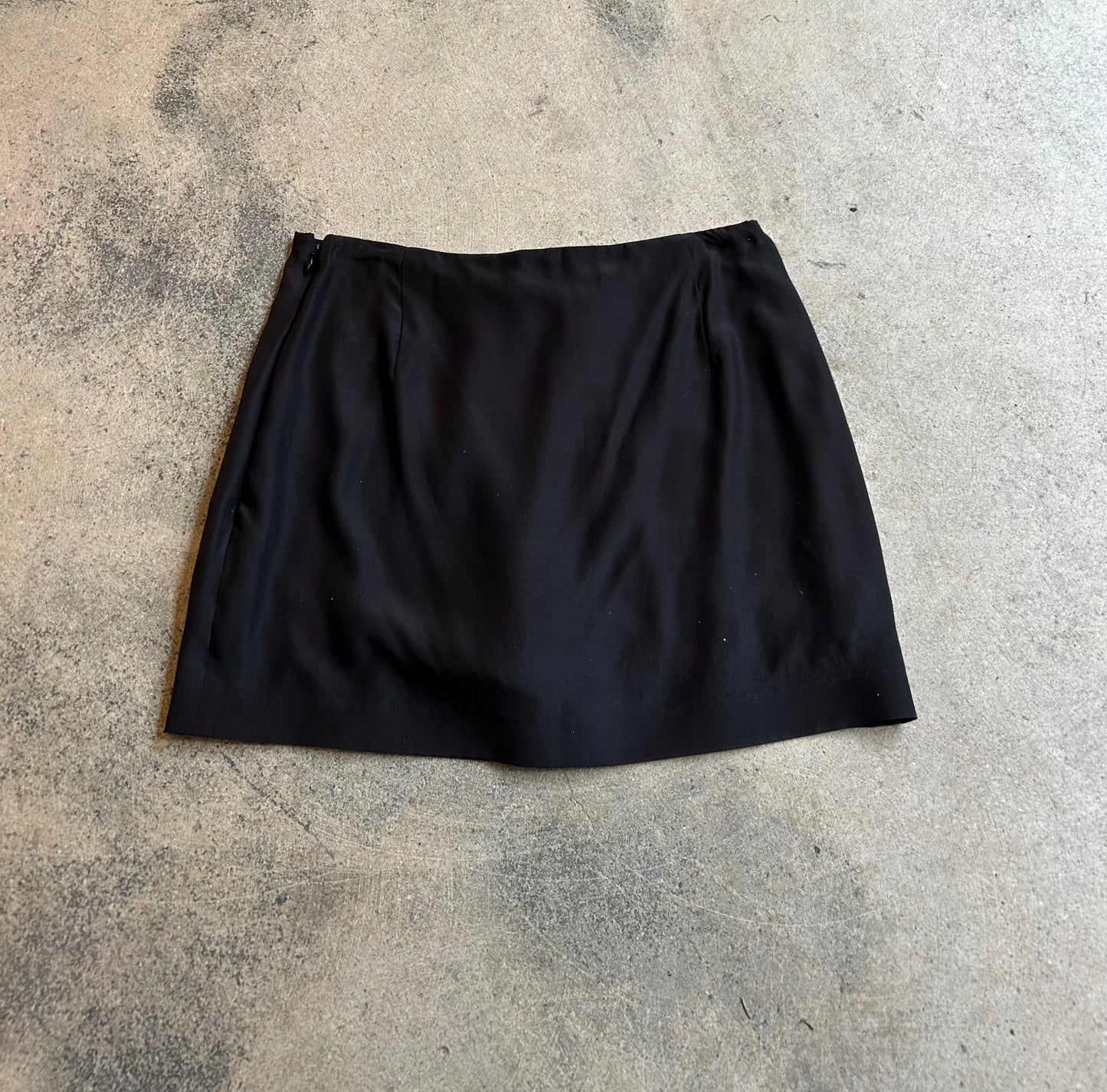 Gauge 81 Black Mini Silk Skirt