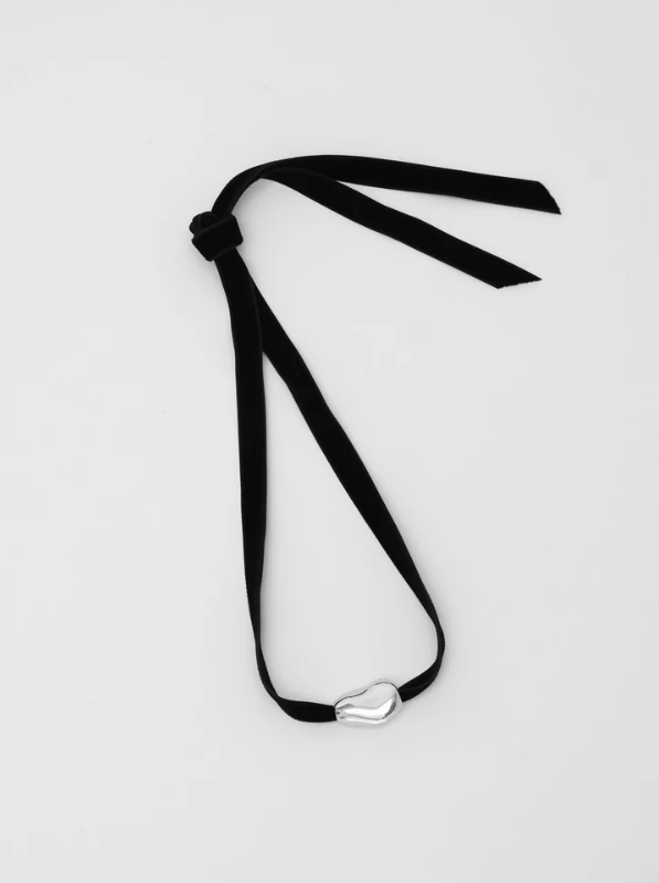 BEAN PENDANT on VELVET CORD by WOLF CIRCUS