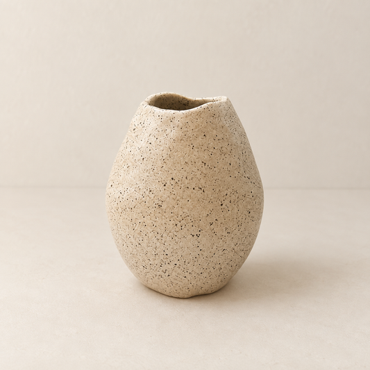 Annie Raysse speckled ceramic vase